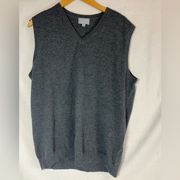 Pure Collection Other - Pure Collection 100% Cashmere Men’s Size XL Grey Sweater Vest